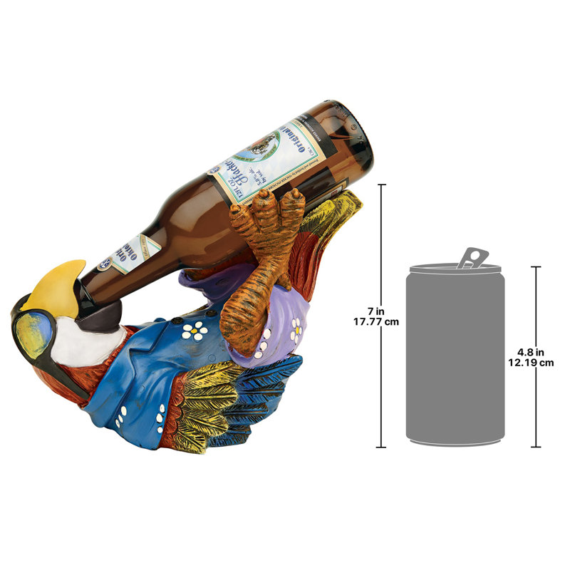 Statue perroquet Tiki compagnon de bière