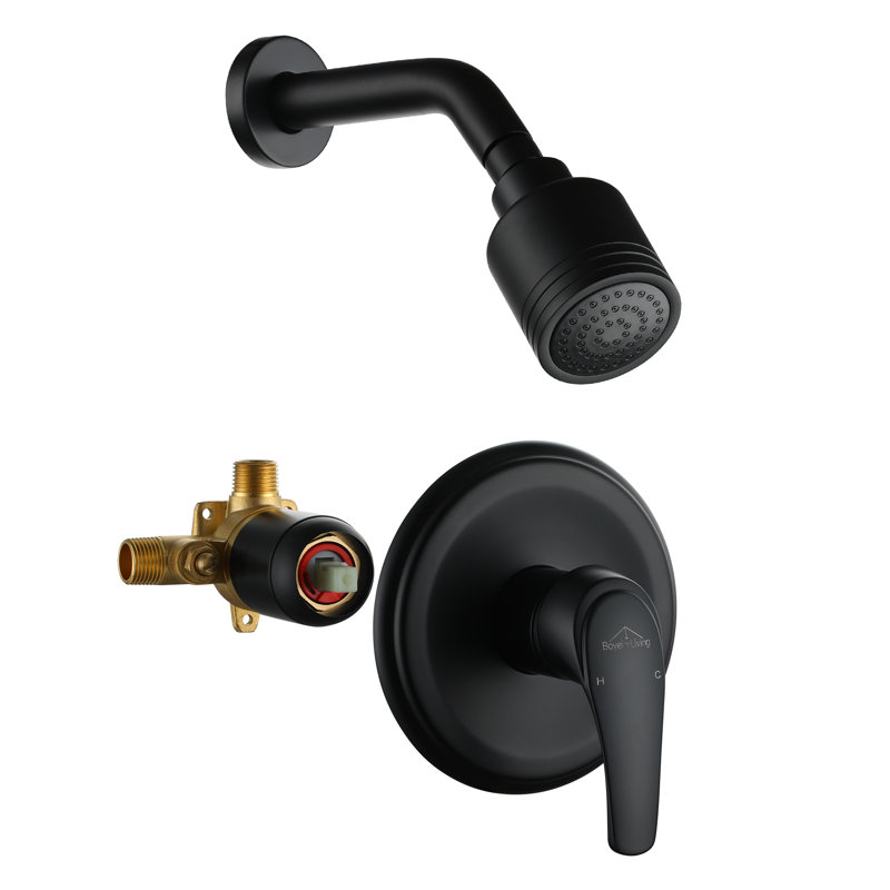 All-In-One Kit with Rough in-Valve, Black