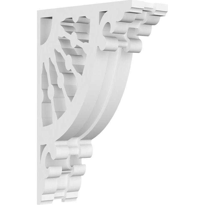 Corbeau en PVC de qualité architecturale, H 7 po x l 4,5 po x P 1,875 po