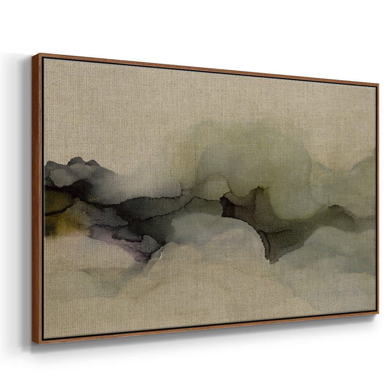 «When It Rains It Pours», reproduction sur toile tendue, H 27 po x l 41 po x P 2 po, Toile encadrée noyer flottant