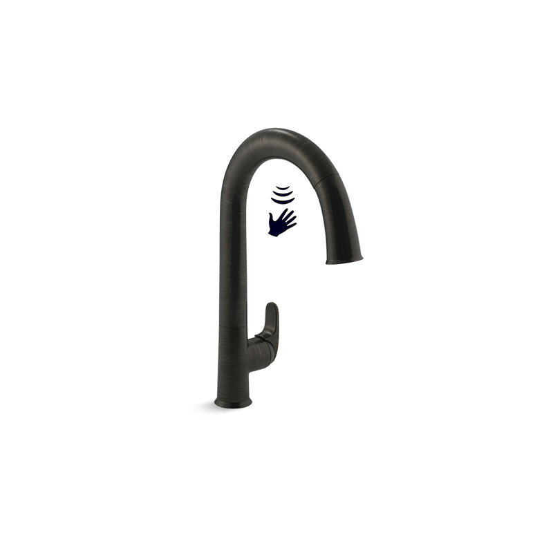 Sensate Pull-Down Touchless Single Handle Kitchen Faucet, Oil Rubbed Bronze