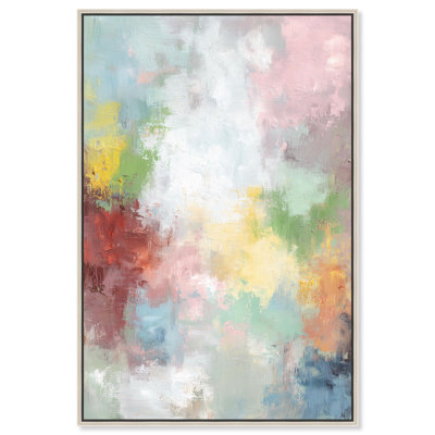 Pastel Cloudburst Canvas Print Colorful Wall Decor by Art Remedy