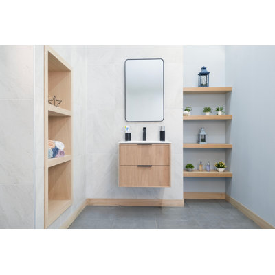 Meuble-lavabo 24 po avec lavabo en porcelaine intégré Celeste