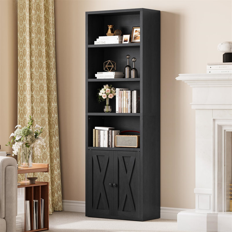 180cm H Standard Bookcase, Black