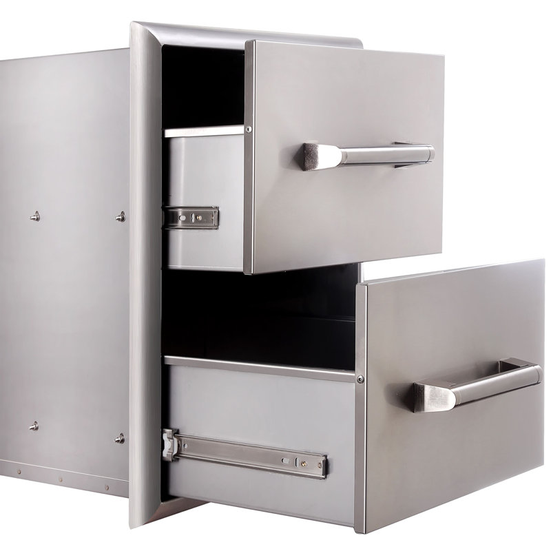EdgeStar Outdoor Party 15.93'' W x 18.31'' D Metal Side Drawer