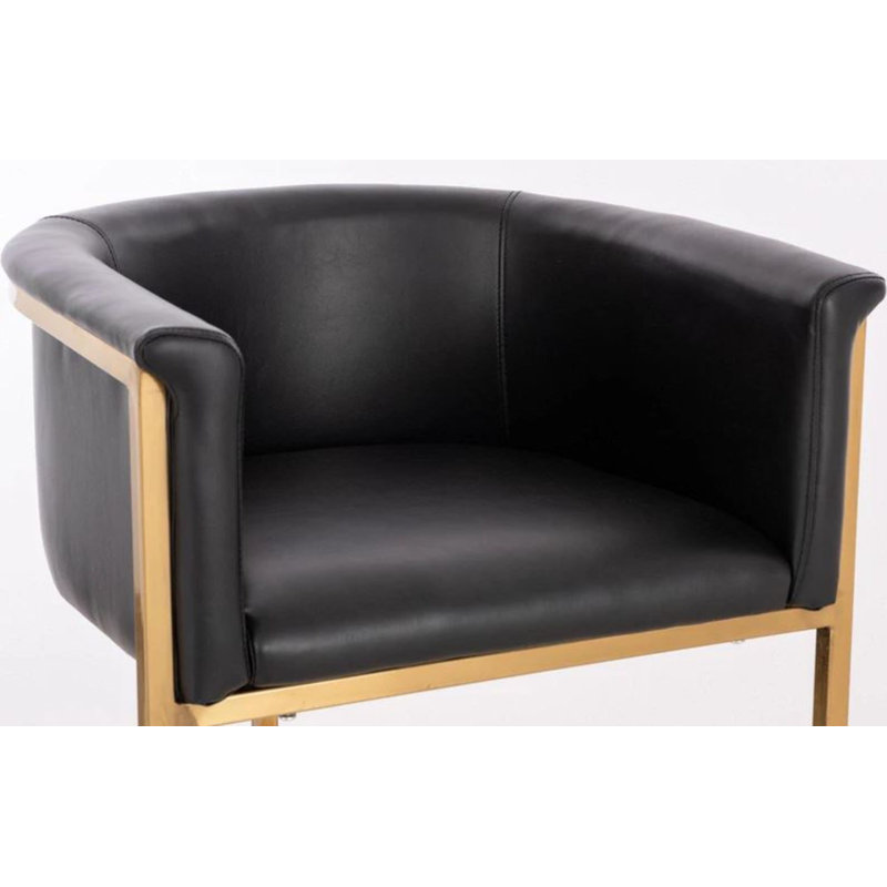 Tabouret de comptoir Coronel Pu, Noir