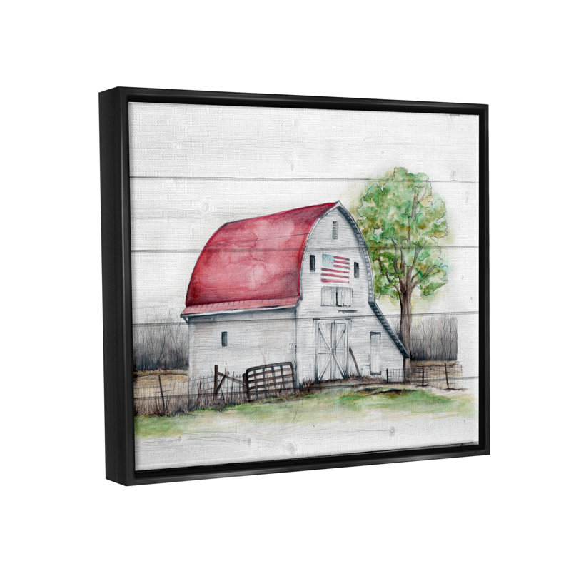 Cadre flottant rustique Americana Barn par Studio 731 rep. Levison Designs, H 17 po x l 21 po x P 1,7 po