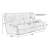 Anjuman 93" Leather Match Reclining Sofa-24676003-24676000-24734707