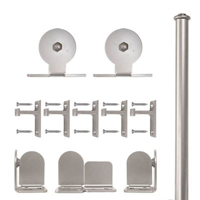 Ensemble de quincaillerie pour porte de grange à fixation supérieure