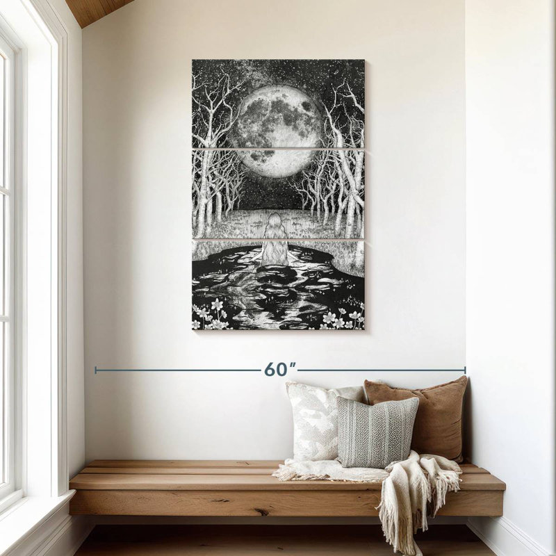 Oberle The Moonlight Bather, 45" H x 28" W