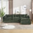 Modern Chenille Loveseat Sofa Couch With Ottoman-506217866-506217867