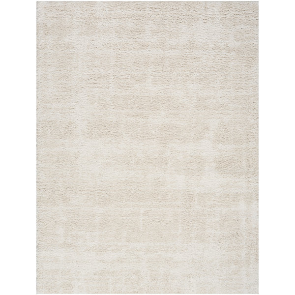 Ebern Designs Amold Ivory Beige Modern Indoor Rug