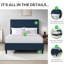 Mirriah Luxury Fabric Upholstered Bed - Crisp Minimalist Design-1517140958-1517140959