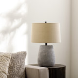 Fieldsboro 22" Grey/Beige Table Lamp