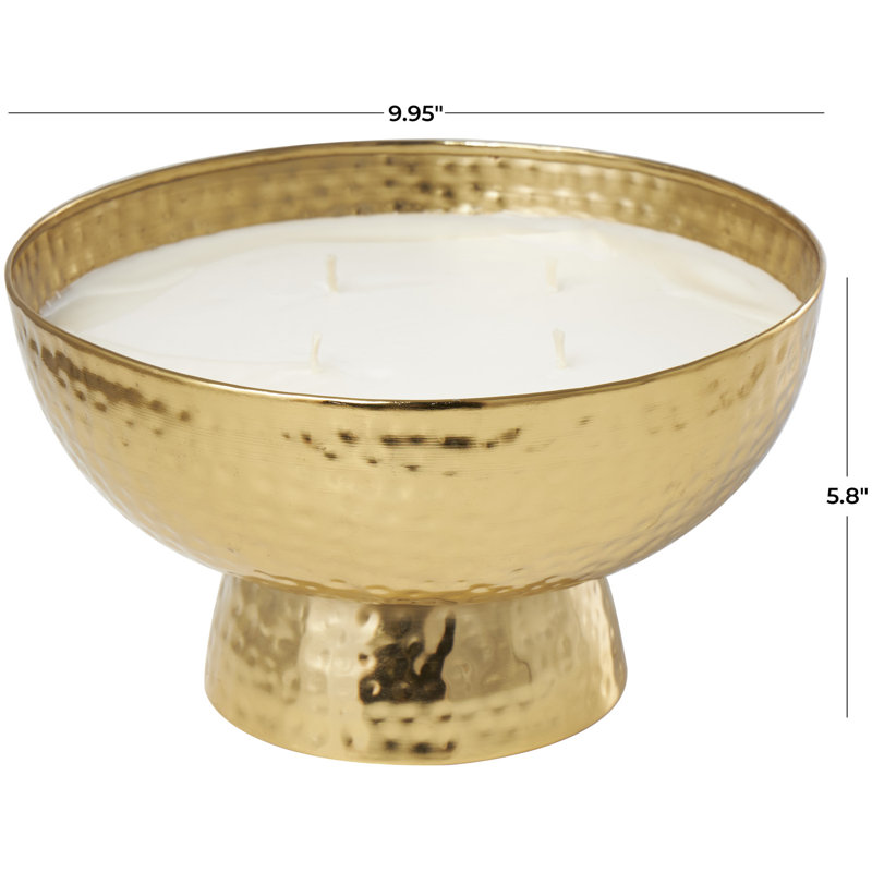 Scented Candle, 5.8" H x 9.95" W x 10.1" D