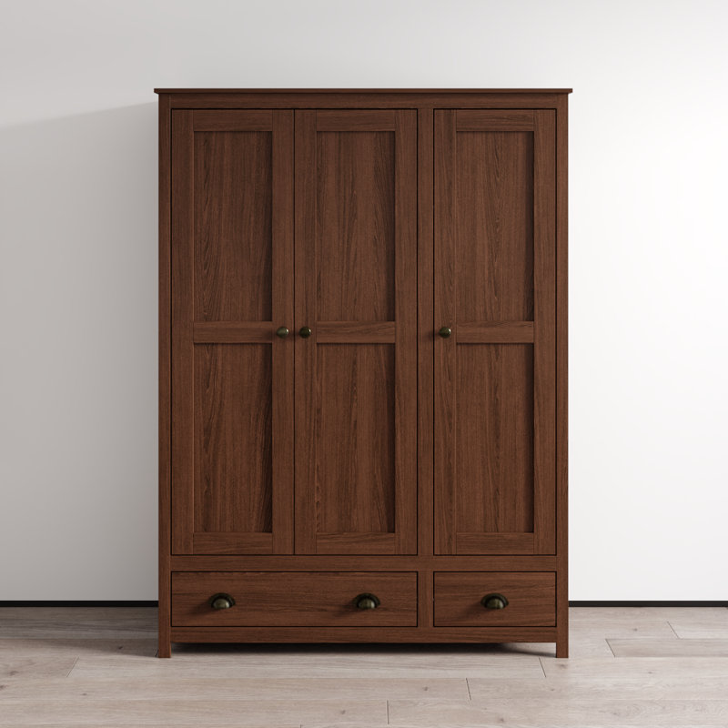Armoire 53,3 po avec tablettes réglables Topazio, Noyer