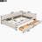 Upholstered Platform Bed with USB and 2 Drawers-853322167