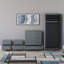 Tayce 4 Piece Bedroom Set (2 Drawer Bedside Cabinet X2, 5 Drawer Chest, 2 Door Wardrobe)-18756379