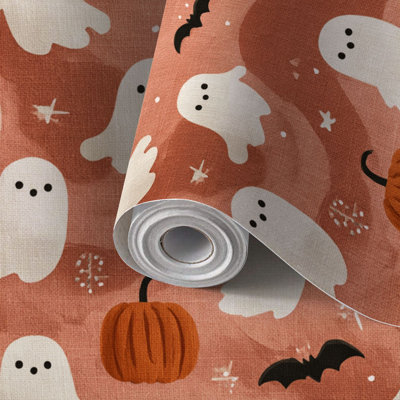 Peel and Stick Wallpaper Contact Paper Modern Minimal Halloween Bat Self Adhesive and Removable 24in x 118in(60x300cm)