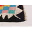 Kilim multicolore fait à la main de conception unique 5 pi 11 po x 9 pi 10 po Ankara