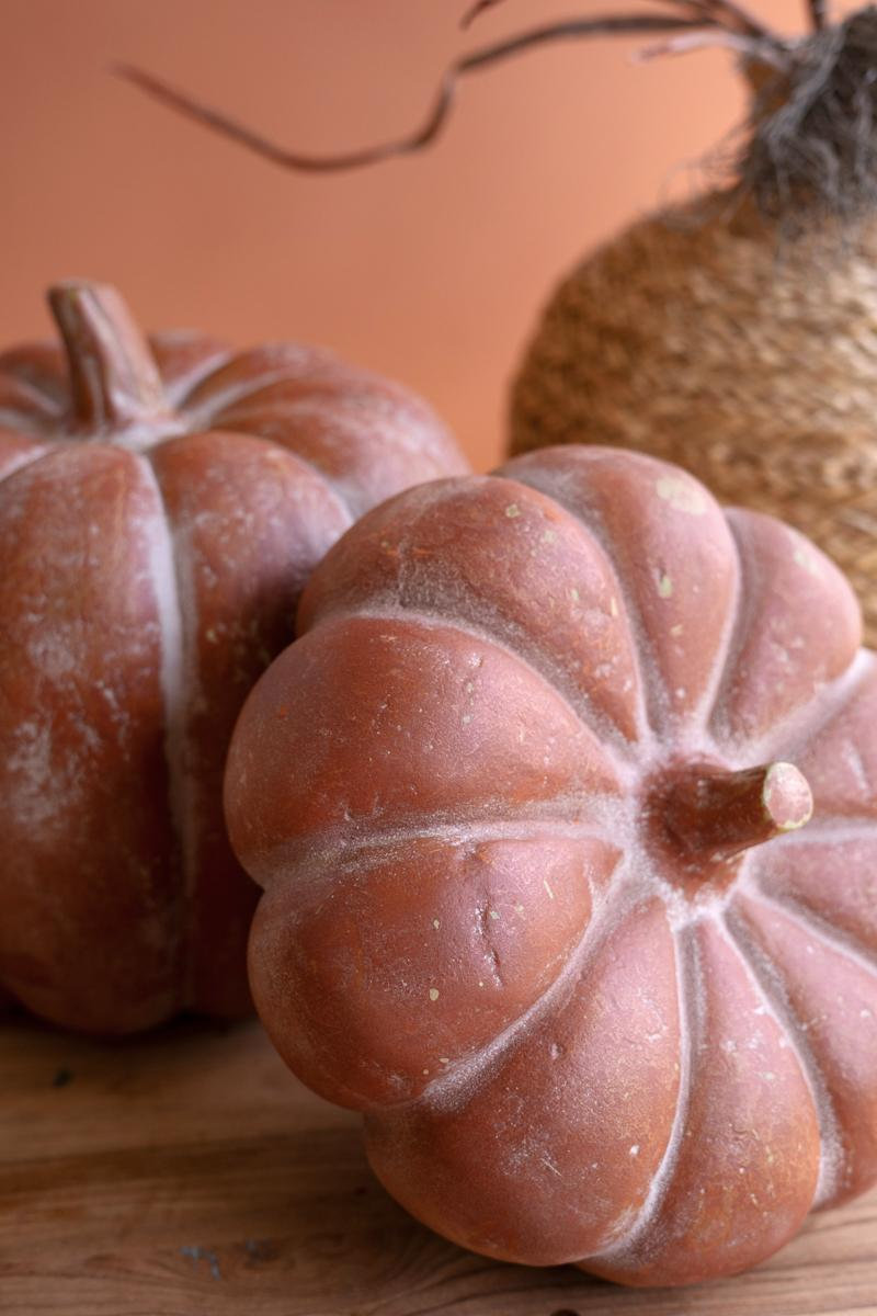 2-Piece Rustic Pumpkin Fall Accent Set