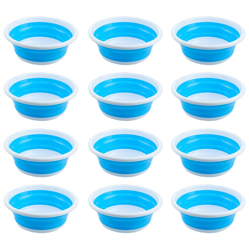 YBM Home Plastic Serving Bowl, Blue
