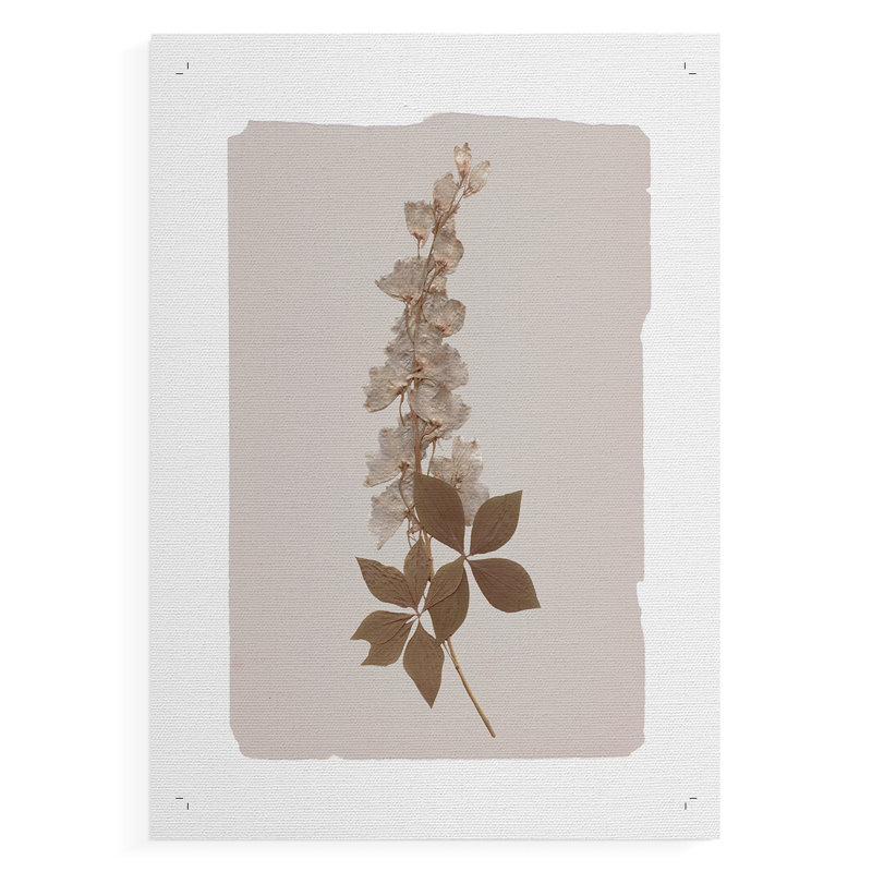 Monochromes botaniques III - Impression sur toile seulement - NON-CADRE, H 36 po x l 24 po
