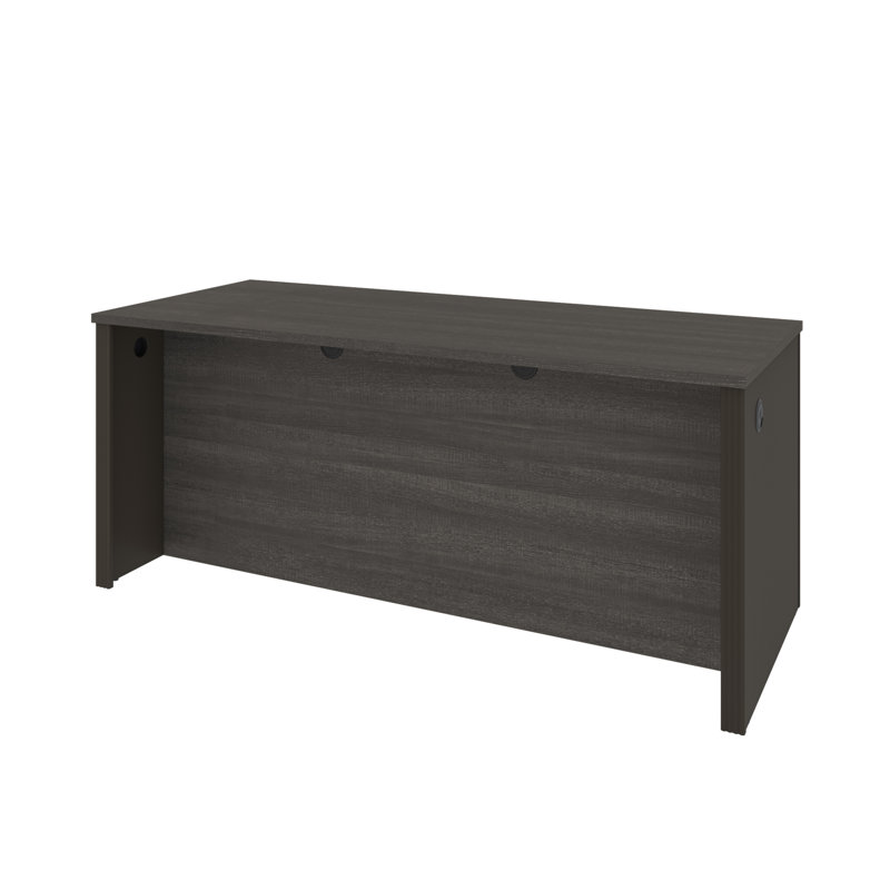 Ozra Executive Desk, Bark Gray/Slate