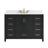 Sirois 48" Freestanding Black Bathroom Vanity With Undermount Sink And Engineered Stone Top