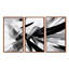 Abstrait vagues noires et blanches - ensemble d'art mural abstrait-1900420123-1900420122