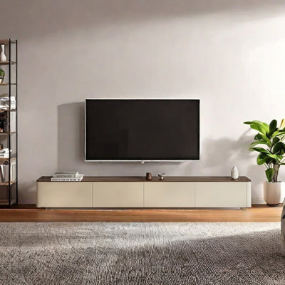 Modern Saddle Leather TV Stand
