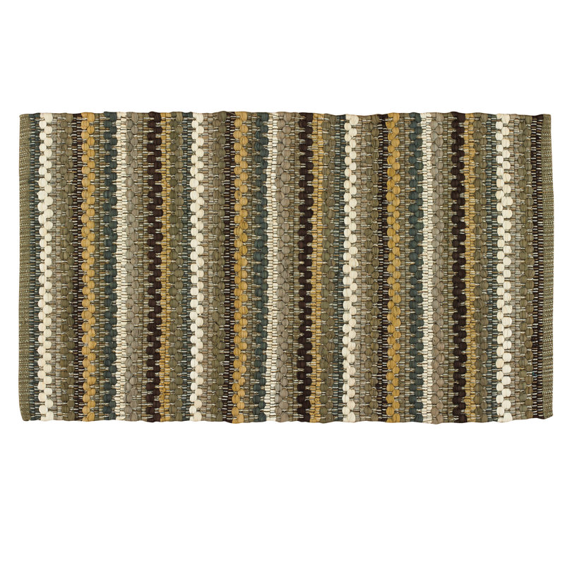 Gionnie Cotton Chevron Indoor Rug, 36" x 60"