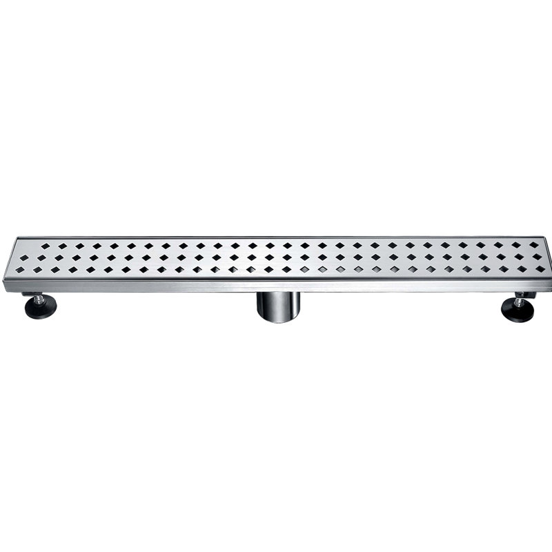 Mississippi River Series 24 Inch Long Stainless Steel Linear Floor Shower Drain