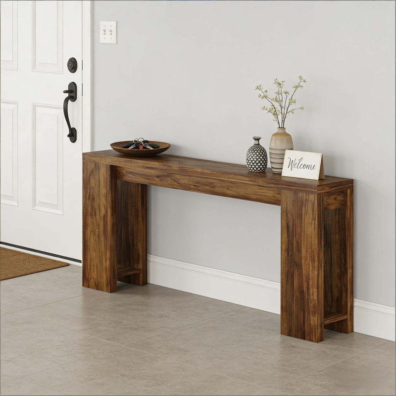Sofa Table,Entryway Table,Console Table,Hall Table, Rustic Brown
