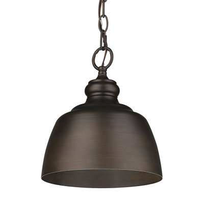 Luminaire suspendu en forme de dôme à 1 lumière Holmes