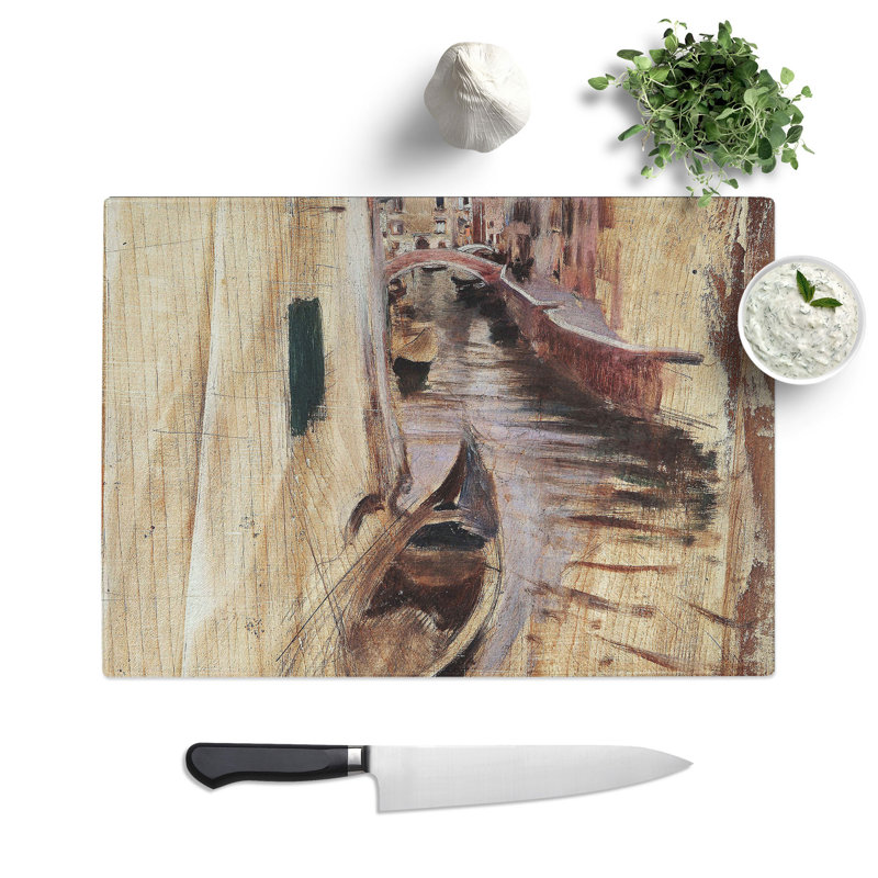 Venice Sketch by Giovanni Boldini Chopping Board, 0.4cm H x 28.5cm W x 39cm L