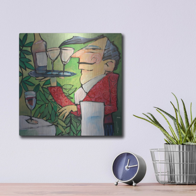«The Wine Steward» par Tim Nyberg, H 12 po x l 12 po