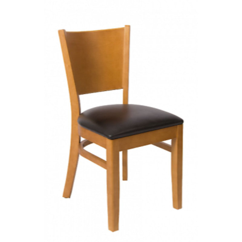 Chaise d'appoint, Noir, Acajou foncé