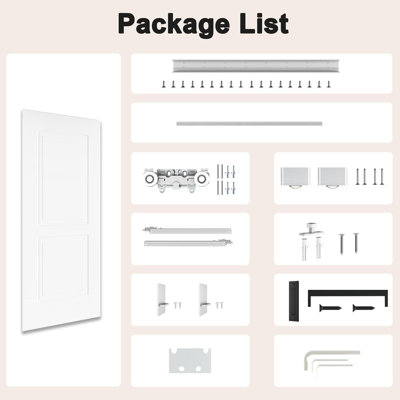 Concealed Invisible Magic Sliding Doors With Installation Hardware Kit