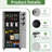 Heavy Duty Steel Garage Storage Cabinet System | 5-Piece Modular Workshop Set with Rolling Tool Cabinets & Lockable Wall Cabinets | Easy Assembly Garage Organization for Tools & Equipment
