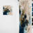 Draisey - Blue Abstract Reflections I - Abstract Curtain - Velvet Room Darkening - 1 panel-1081663686