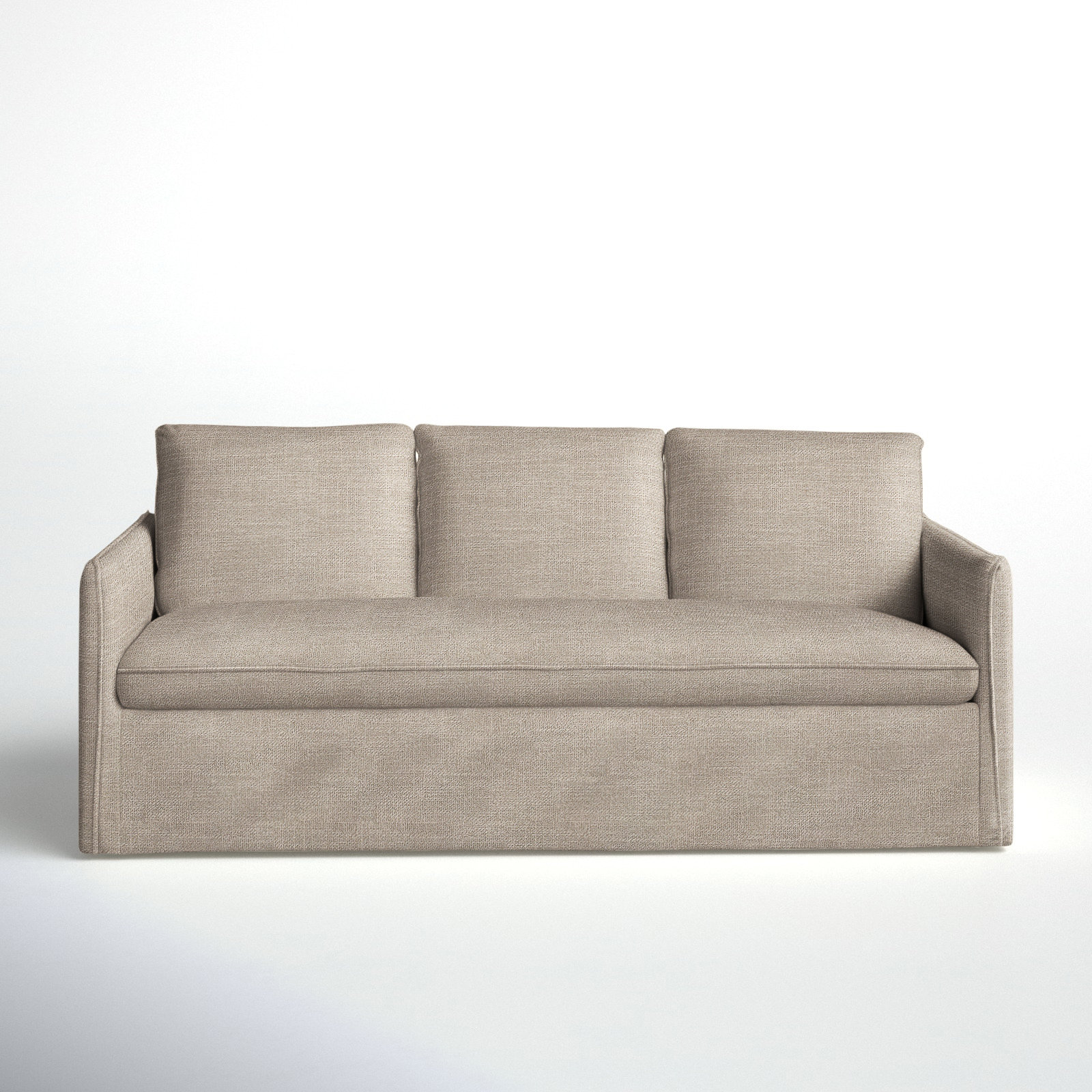 Bellatrix 83'' Slipcovered Sofa, Conversation Ivory Basketweave