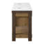 66" Double Bathroom Vanity With White Quartz Top
