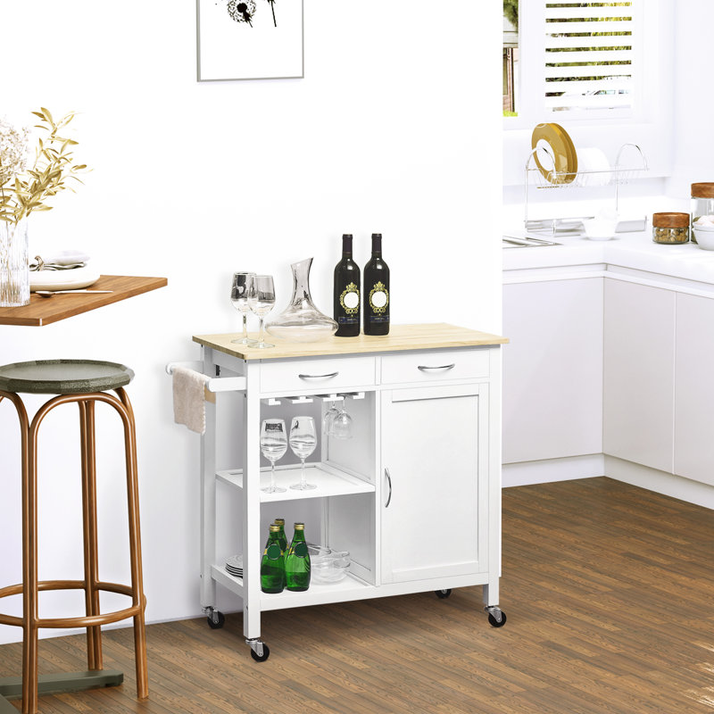 Wood Kitchen Cart