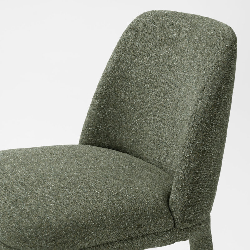 Tabouret de comptoir moderne 25 "entièrement rembourré en tissu 25" (ensemble de 3), Vert