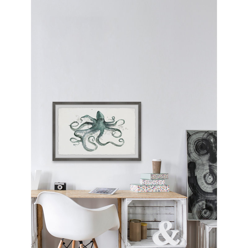 «Dancing Tentacles», reproduction encadrée, H 8 po x l 12 po x P 1,5 po