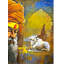 Indien sacré | Mk Goyal | Technique mixte sur toile