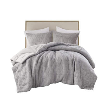 Luxurious Cotton Bedding Sets, Modern All-season King, Durable Charcoal Comfort