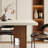 Vintage Travertine Rectangular Dining Table-1536628597