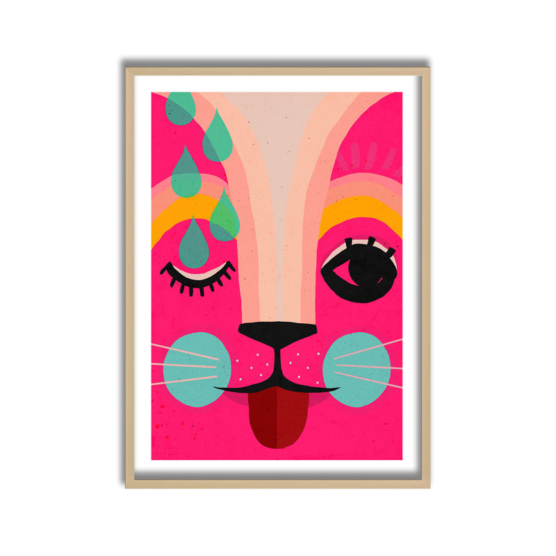 Pop Art et rétro encadré au néon, H 24 po x l 36 po x P 1 po